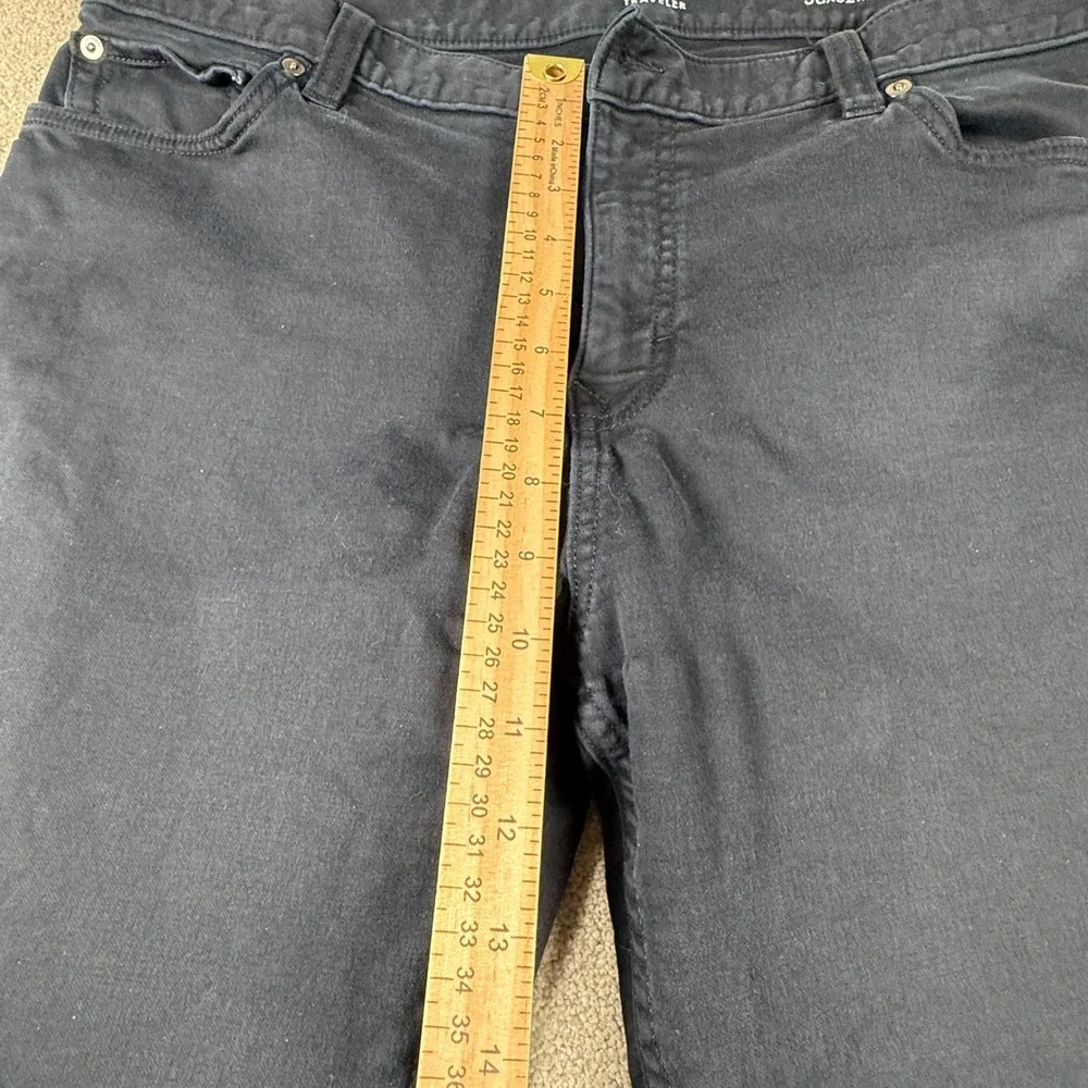 Banana Republic Traveler Pants Mens 38x32 Slim Fit Black Five Pocket Chino Jean